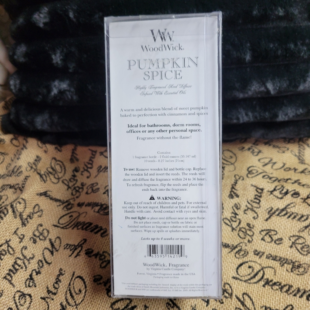 Wood Wic pumpkin spice Reed diffuser fragrance - Picture 8 of 9